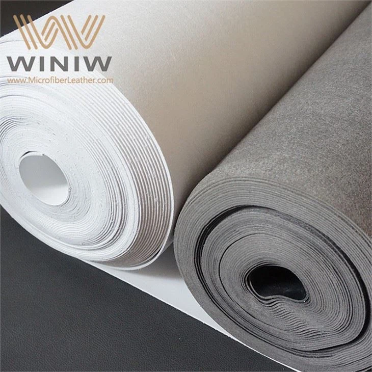 Non-slip Purple Faux Suede Crust Leather Fabric