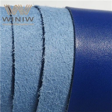 Pelle sintetica in microfibra blu Pu per guantoni da boxe