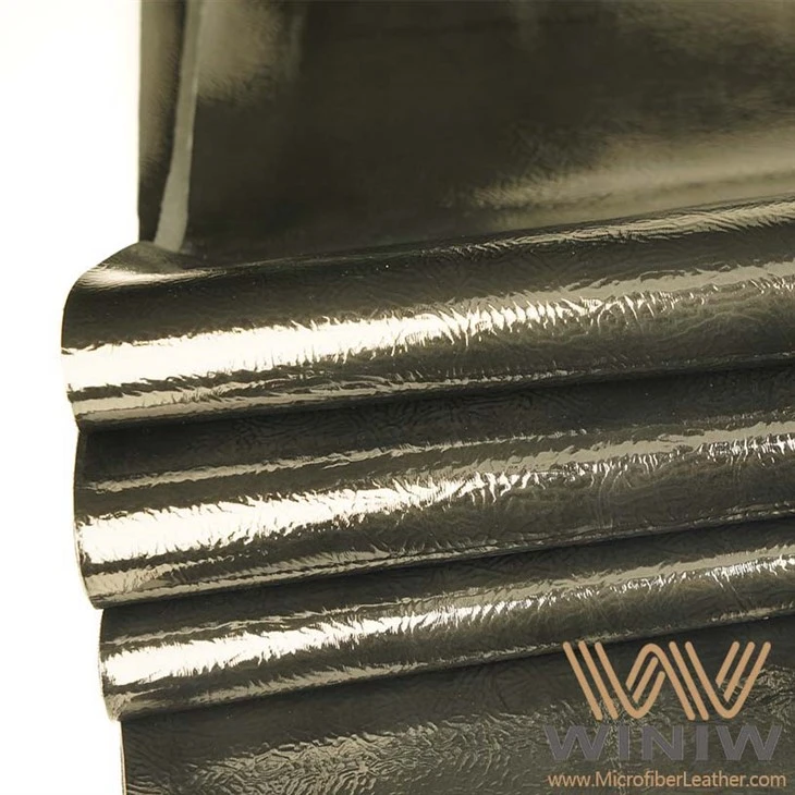 Pelle sintetica verniciata metallizzata per la fabbricazione di scarpe